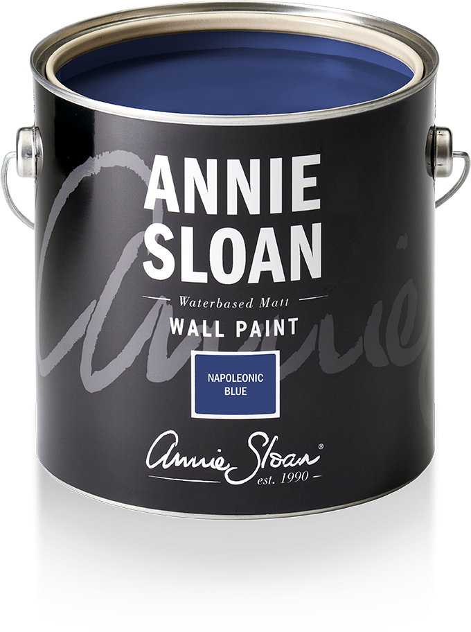 modrá farba na stenu Annie Sloan - Napoleonic Blue