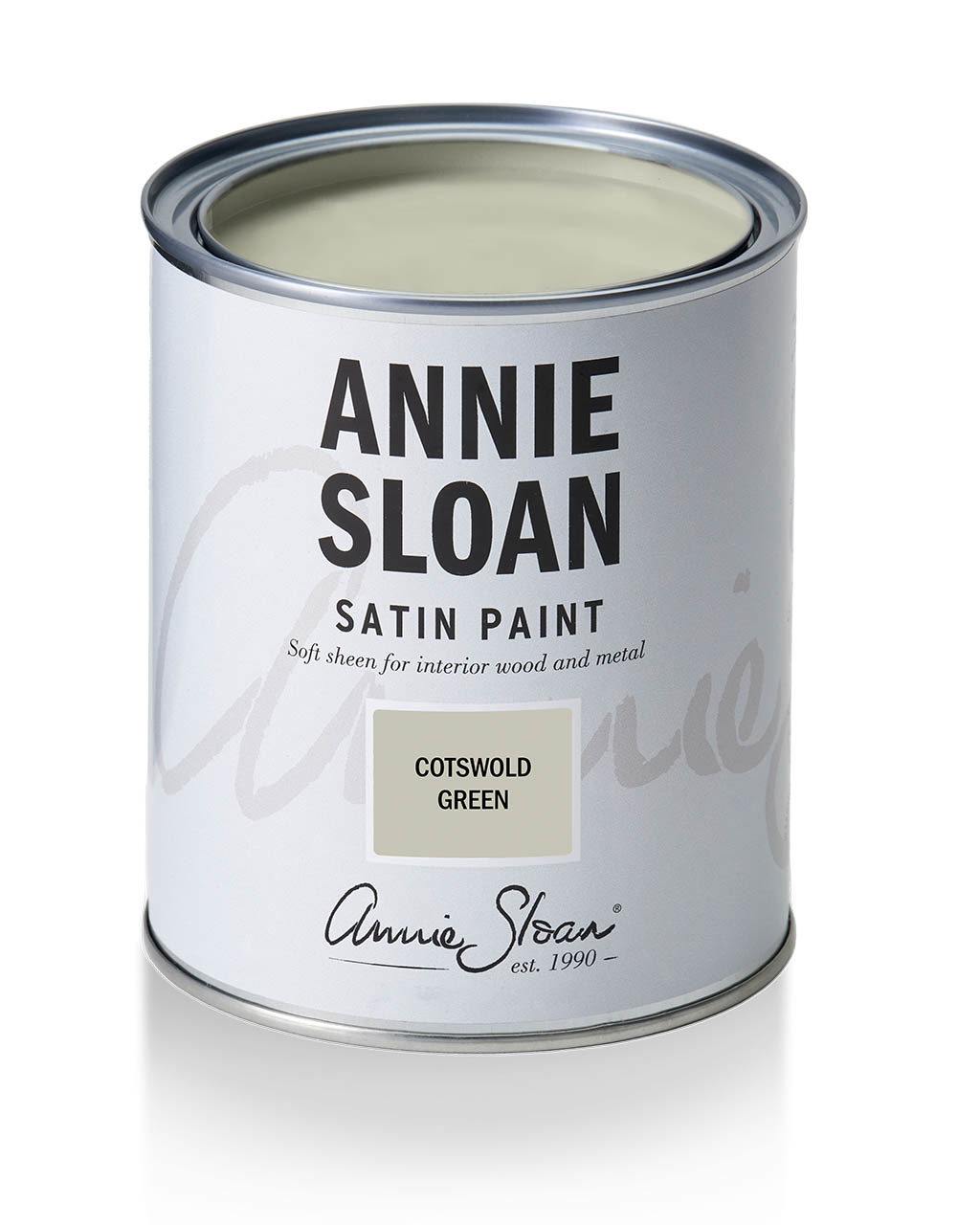 Svetlo sivozelená farba na nábytok - Satin Paint Annie Sloan Costwold Green